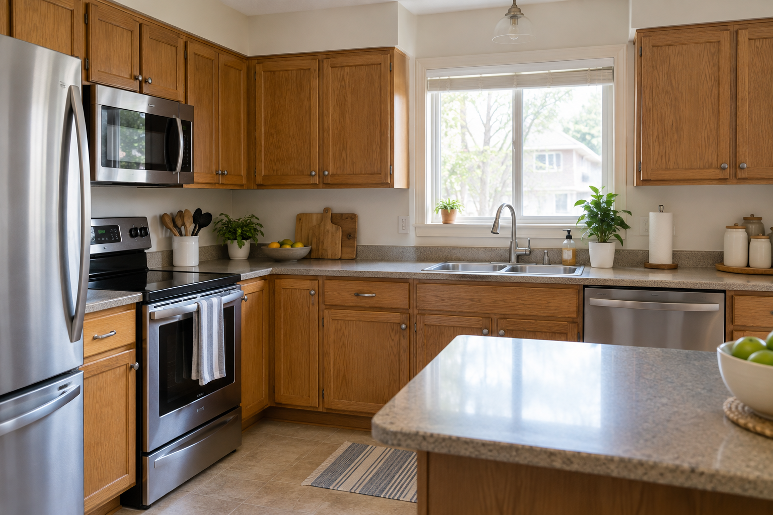 A clean everyday kitchen