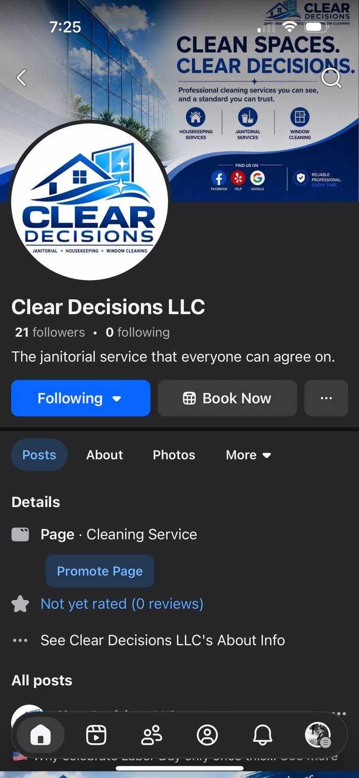 Clear Decisions Facebook page
